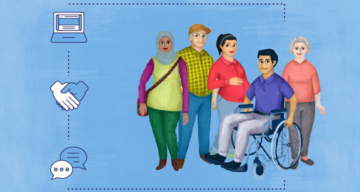 illustration of a group of people