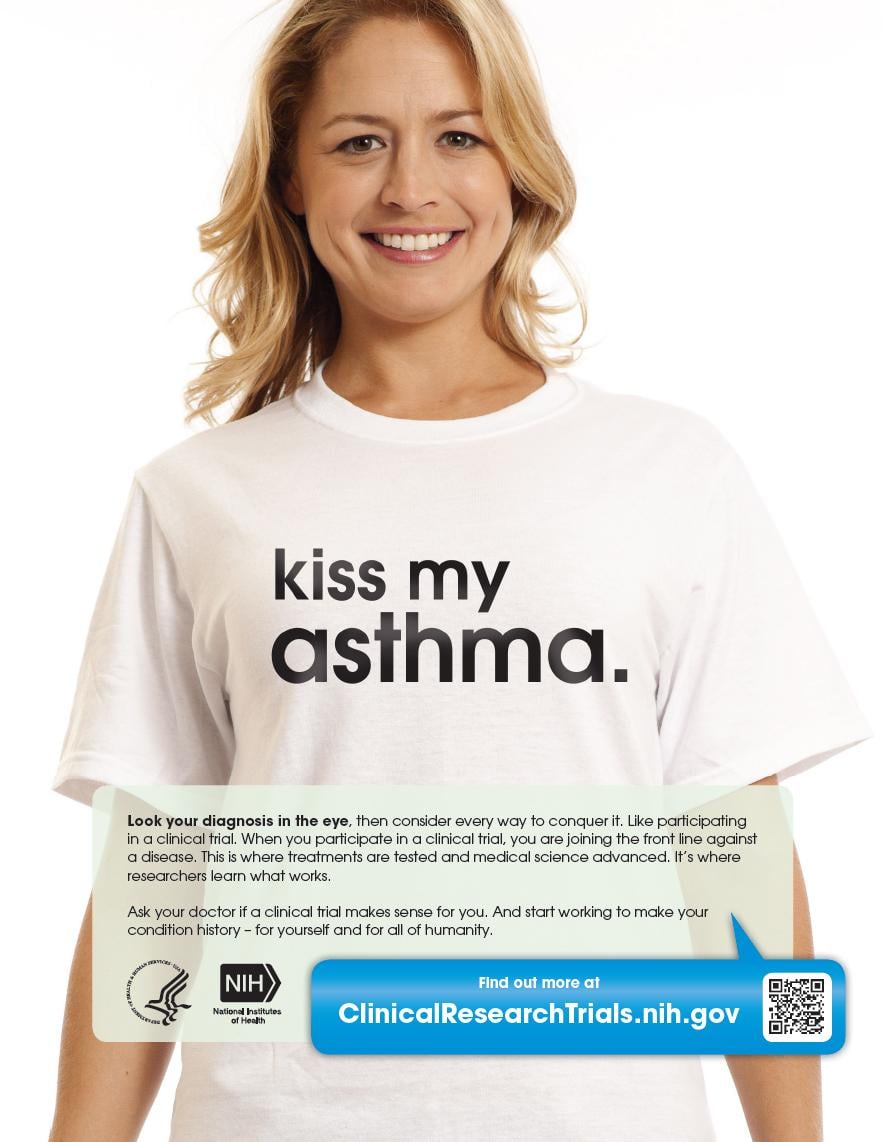 “Kiss My Asthma.” Poster | National Institutes of Health (NIH)