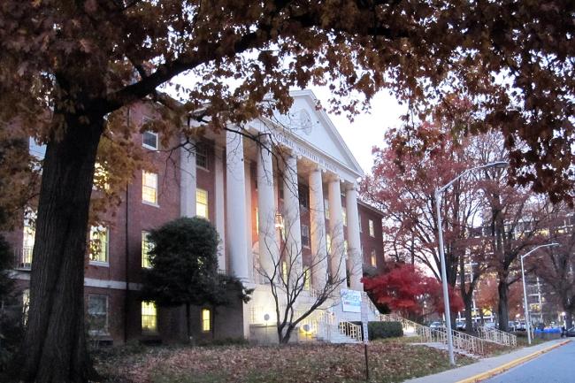 James H. Shannon Building in the fall