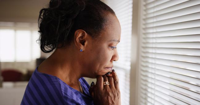Depressed woman