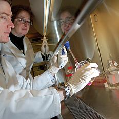 A researcher performs experiments on blood cells from patients