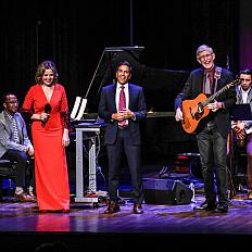 Soprano and Kennedy Center Artistic Advisor at Large Renée Fleming, CNN’s chief medical correspondent Dr. Sanjay Gupta, and NIH Director Dr. Francis Collins