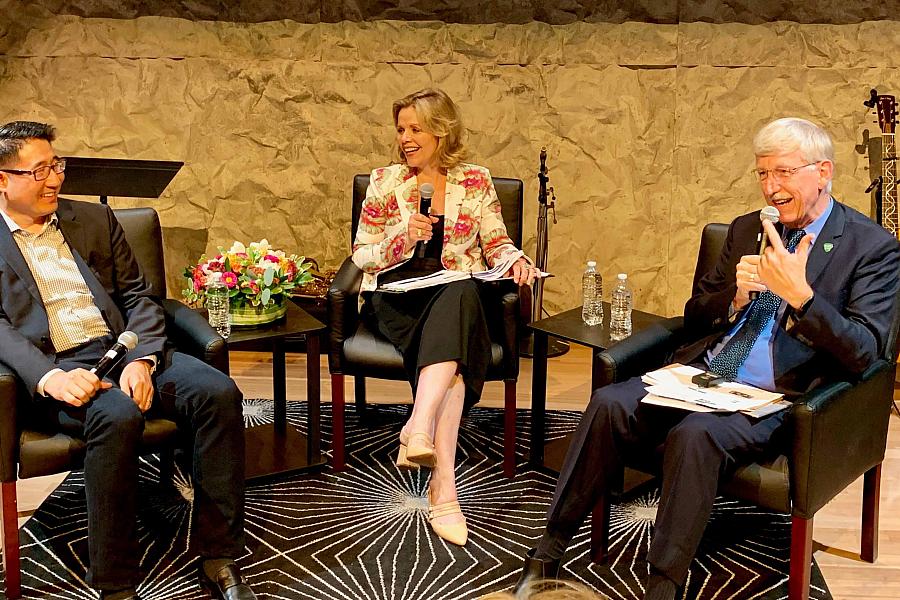 Dr. Francis Collins joined soprano Renee Fleming and Charles Limb, M.D.