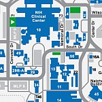 NIH campus visitor map (cropped)