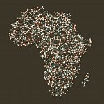 Africa Map Network Mesh