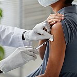 Child getting a vaccine