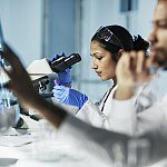Image of two scientists in a lab