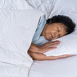 Image of an older woman sleeping