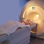 Women in MRI scanner