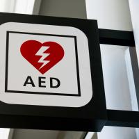 Sign for an automated external defibrillator