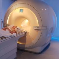 Women in MRI scanner