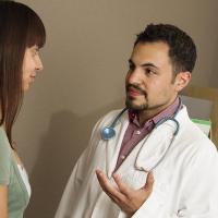 Image of a physician and a patient