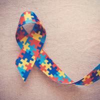 Image of a puzzle ribbon for autism awareness