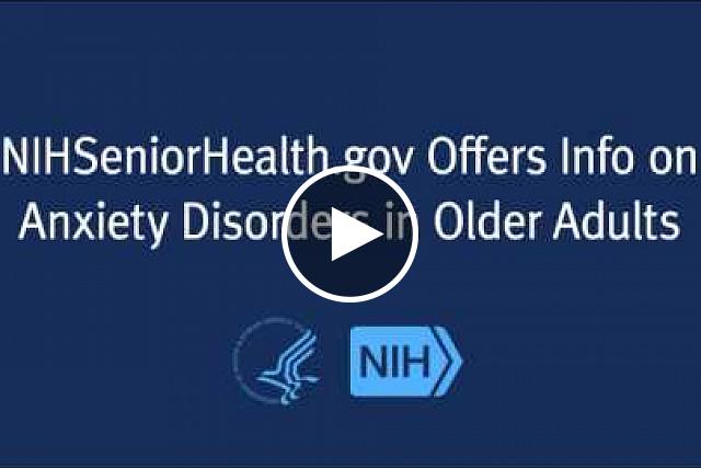 NIHSeniorHealth, the health and wellness website for older adults from the National Institutes of Health (NIH), has added a topic about anxiety disorders (http://nihseniorhealth.gov/anxietydisorders/toc.html). 