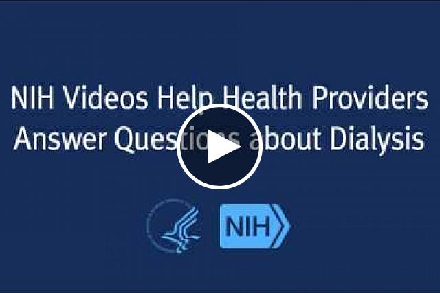 The eight short videos cover some of the most common questions patients ask about surgery to create an AV fistula, a connection between an artery and a vein in the arm that allows adequate blood flow for dialysis. The videos were produced by the NIH’s National Kidney Disease Education Program (NKDEP) and the Fistula First Breakthrough Initiative (FFBI).