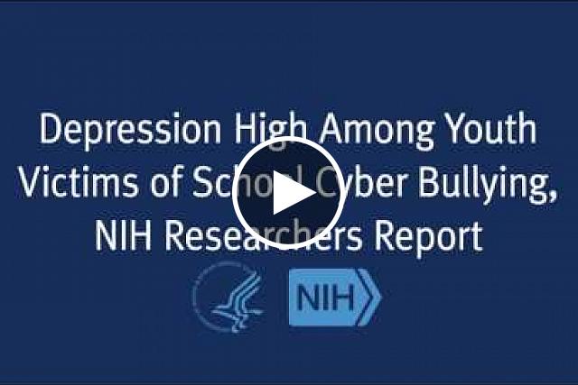 Unlike traditional forms of bullying, youth who are the targets of cyber bullying at school are at greater risk for depression than are the youth who bully them, according to a survey conducted by researchers at the National Institutes of Health.