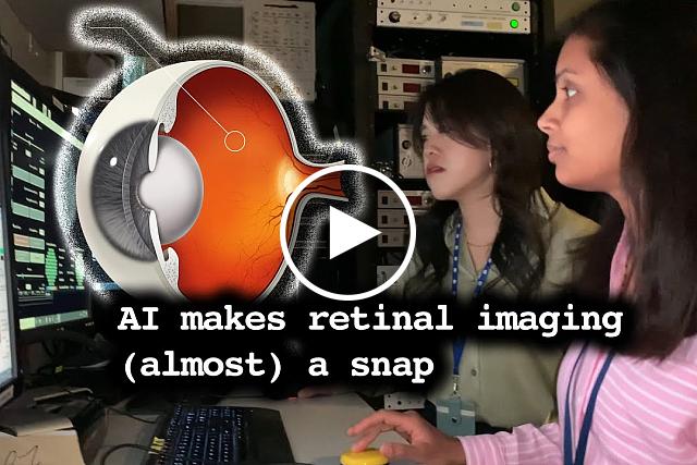 Vineeta Das, NEI Clinical and Translational Imaging Section, explains how artificial intelligence improves imaging of the eye’s light-sensing retina. 